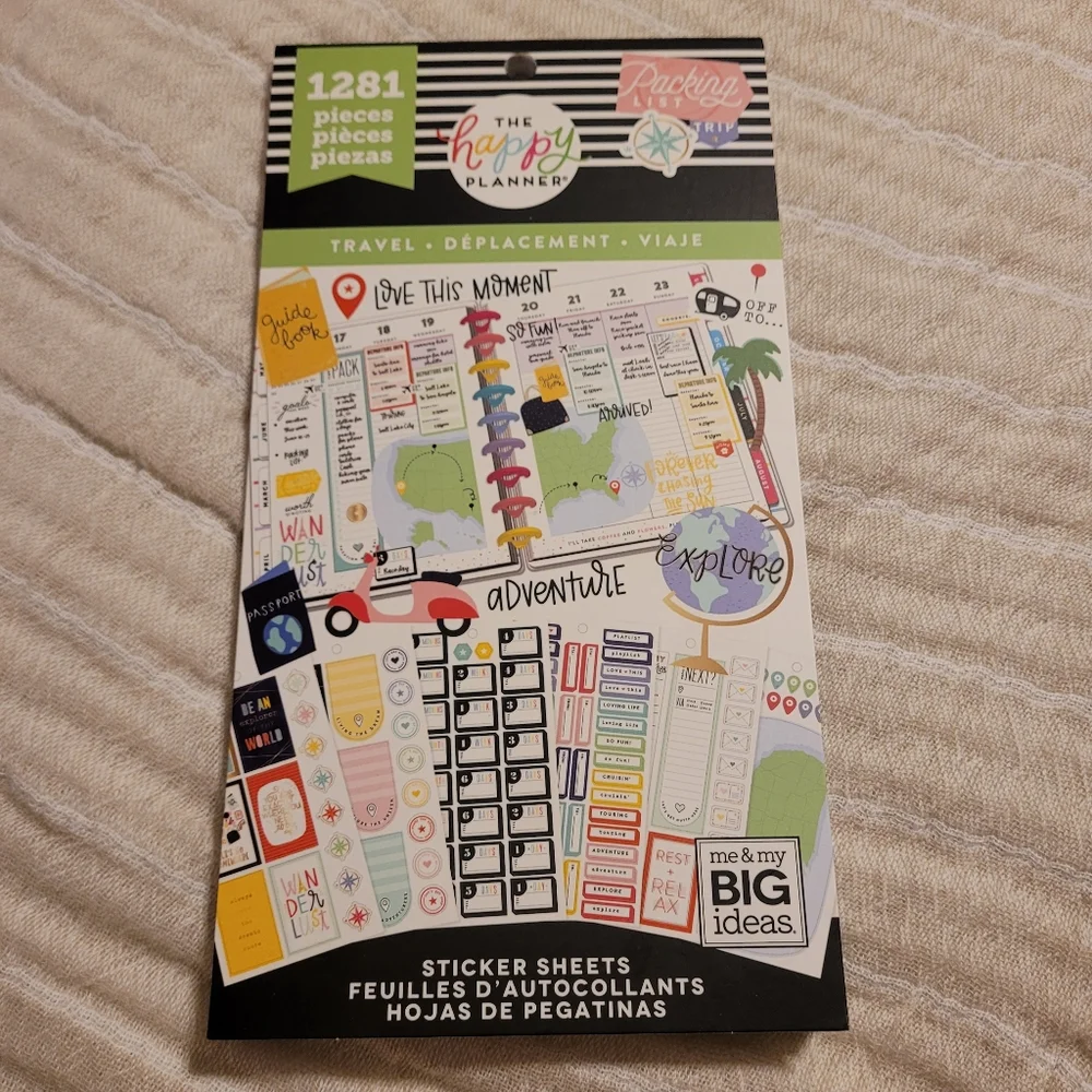 The Happy Planner TRAVEL Sticker Sheets